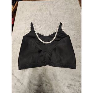 Glamorise Sport Bra 1066 40J No Bounce Cami Style Black